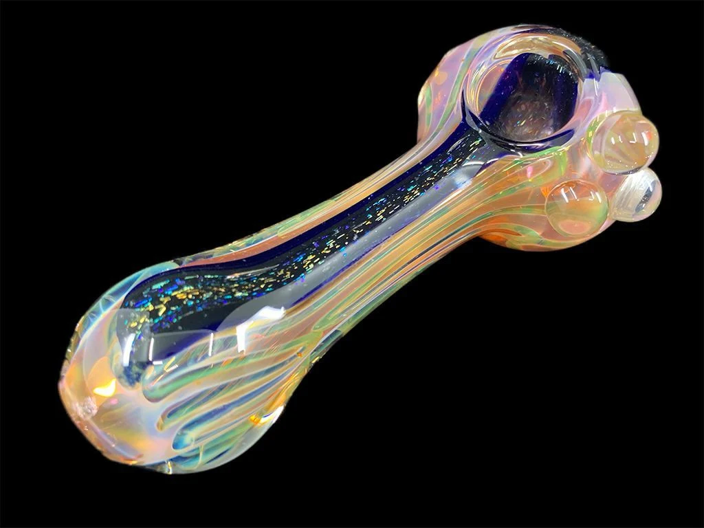 Color Changing Gold Fumed Pipe