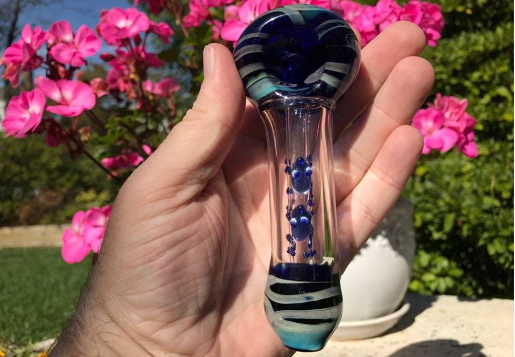 Inside Out Frog Glass Pipe